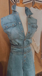 Denim Wide Legged Jumpsuit